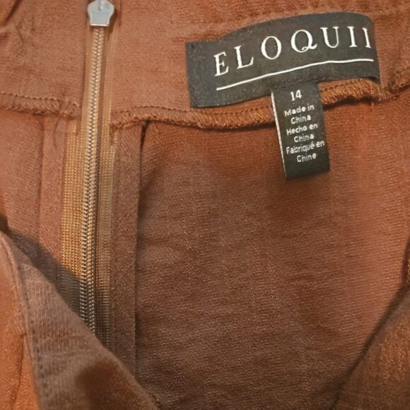 brown eloquii skirt - Picture 4 of 6